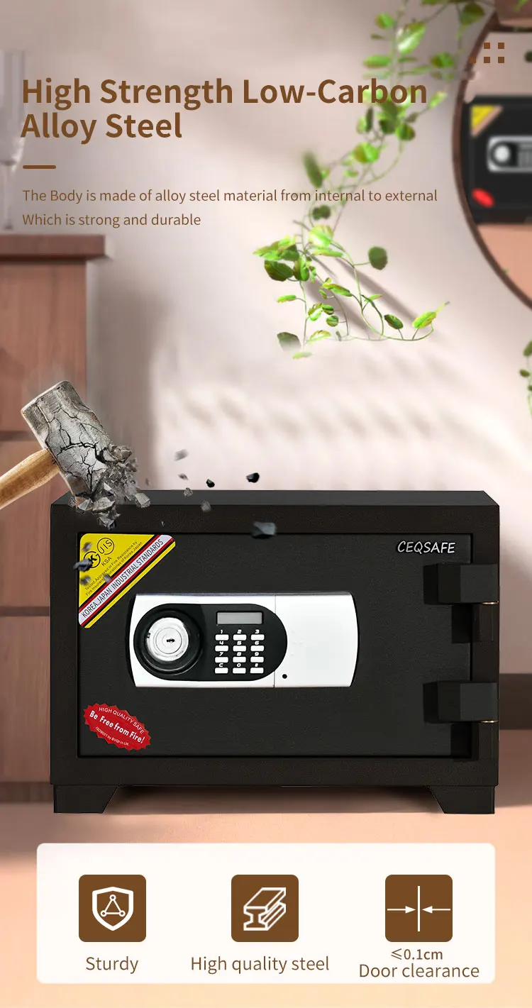 CEQSAFE Cajas De Seguridad Kluis Fuertesafer Money Coffre Fort Dvr Fuertes Double Door Electronic Proove Large Fire Proof Safe B supplier