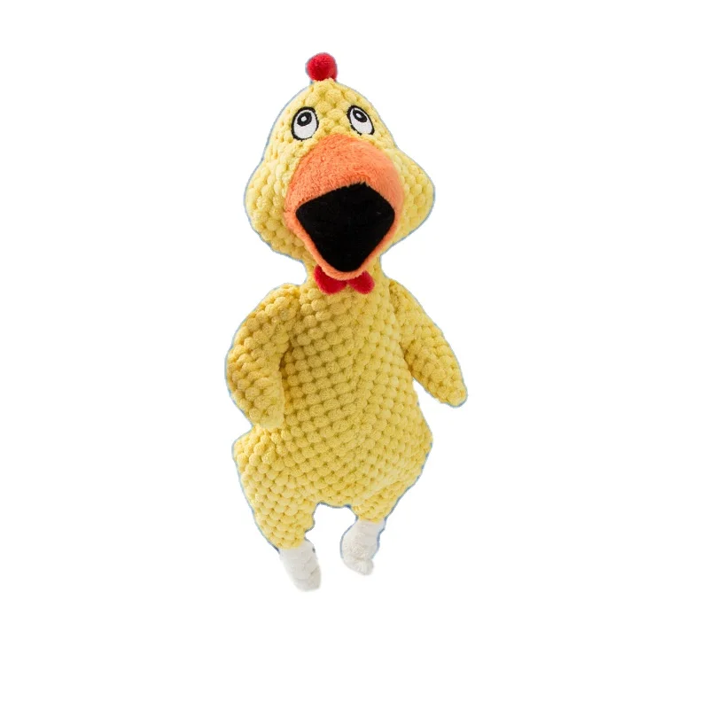Wholesale Durable Dog Toys Animal Shape Pets Plush Toy Cleaning Training Sound Interactive Rope Squeak Dog Chew Soft Toy