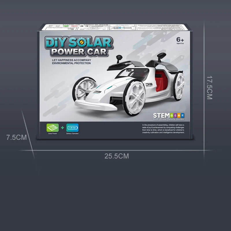 DIY 4WD solar  Concept car  Solar Toy Hands-On Science Gift Gifts For Teens Low  Carbon And Environmental Protection