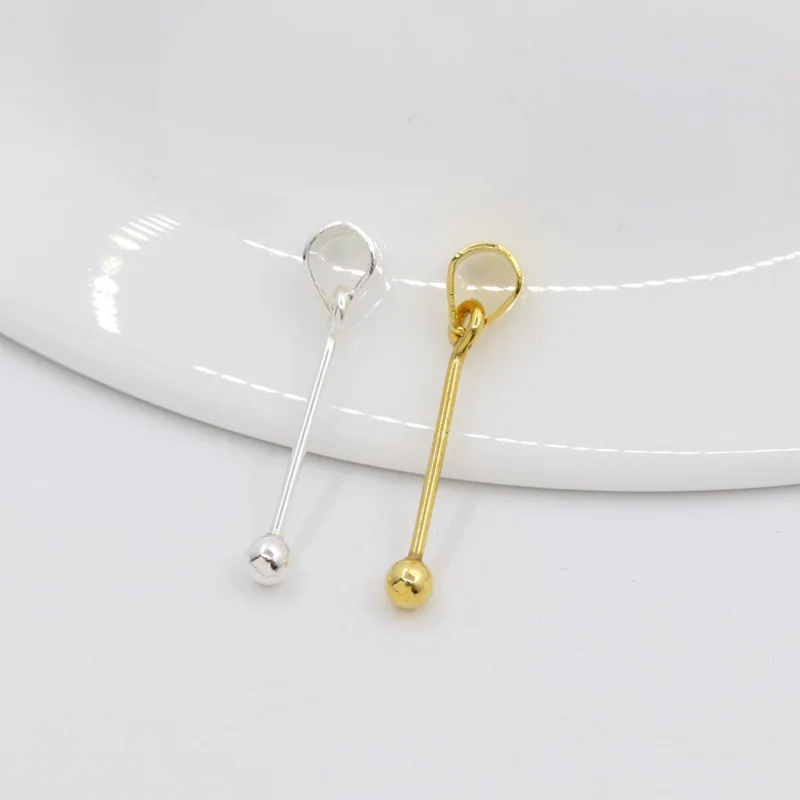 925 Silver Screw Eye Pin - Perfect for DIY Earrings