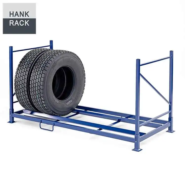 Commercial Stackable and Collapsible Tyre Rack for Truck Tires