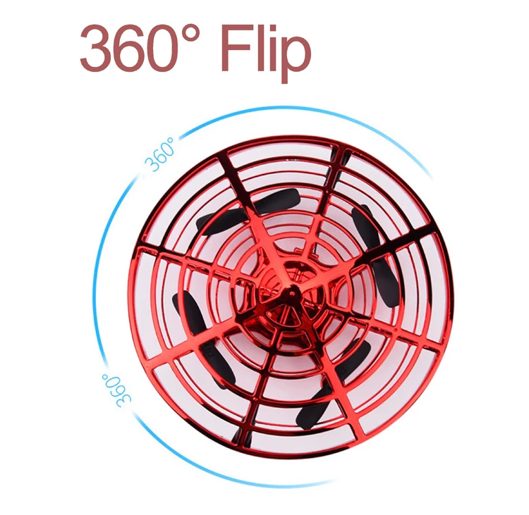 Игрушка Летающая с ручным управлением вращающаяся игрушка 360 светодиодная подсветка маленький домашний вертолет в форме НЛО игрушка-Дрон