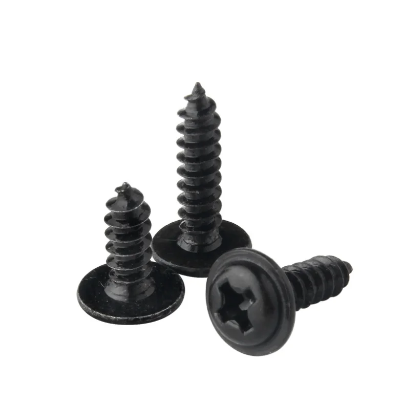 M2 M3 M4 M8 M10 Black Steel Small Micro Cross Recessed Phillips Pan Round Flat Countersunk Head Self Tapping Wood Screw