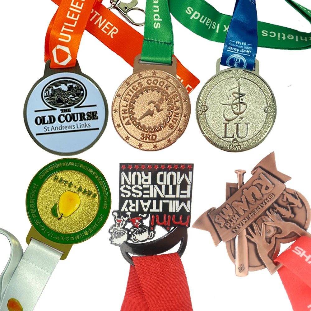 Manufacturer Design Custom Logo Metals Running Race Award Medals