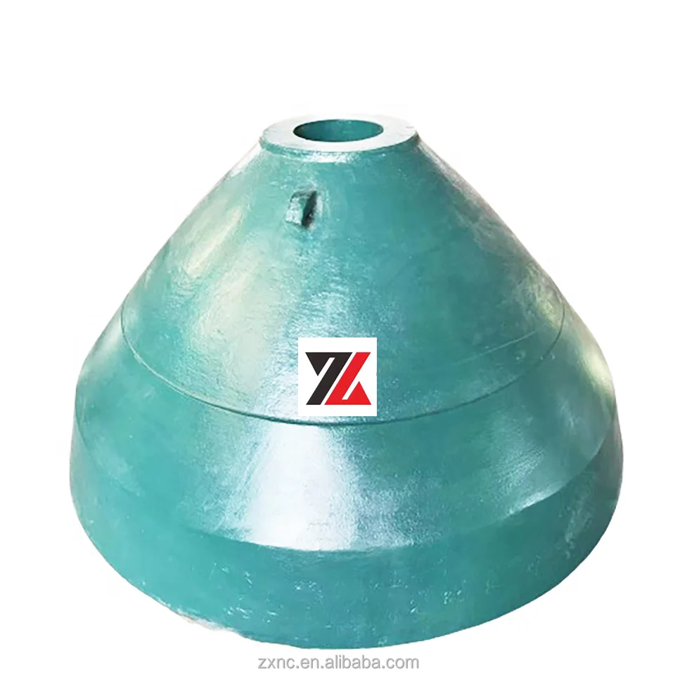 ZhiXin Factory Wholesale Concave Cone Crusher Mantle High Manganese Steel Parts for Ore Mining Casting Processing