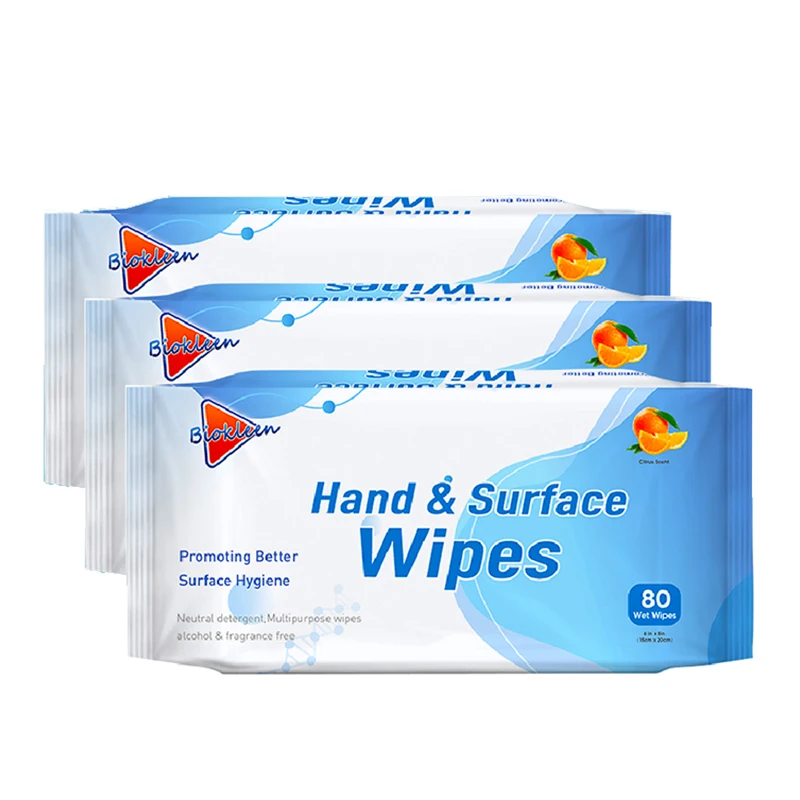 Biokleen Wipe Cleaning Antiseptic Wet Hand Wash Bulk Wipes Personalized