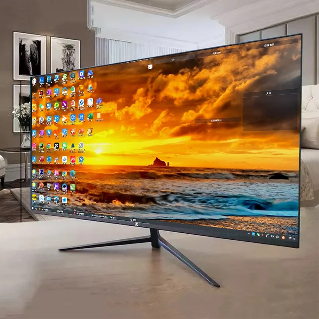 Monitor 32 Inch Curved Borderless Professional 4k Gaming Monitors Lcd Monitors for Desktop