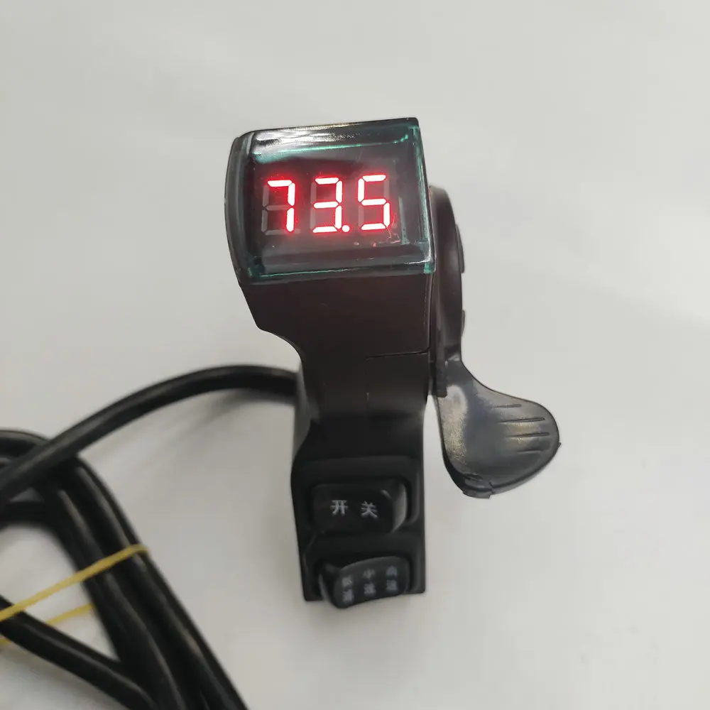 Three Speed Button Red Screen VOLTMETER +thumb SHIFTER THROTTLE+switch Forward Reverse ...