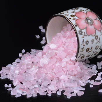 Bulk Wholesale Natural Pink Crystal Quartz Tumbled Stone Chips Amethyst