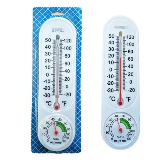 1pc, Thermometer Hygrometer, Two-in-one Pointer Type Thermometer  Hygrometer, Classical And Elegant Brass Color Indoor Room Temperature  Humidity Meter