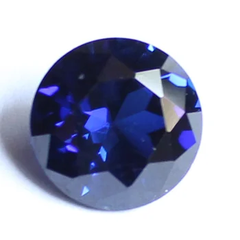 Round Lab Created Neelam Blue sapphire price per carat