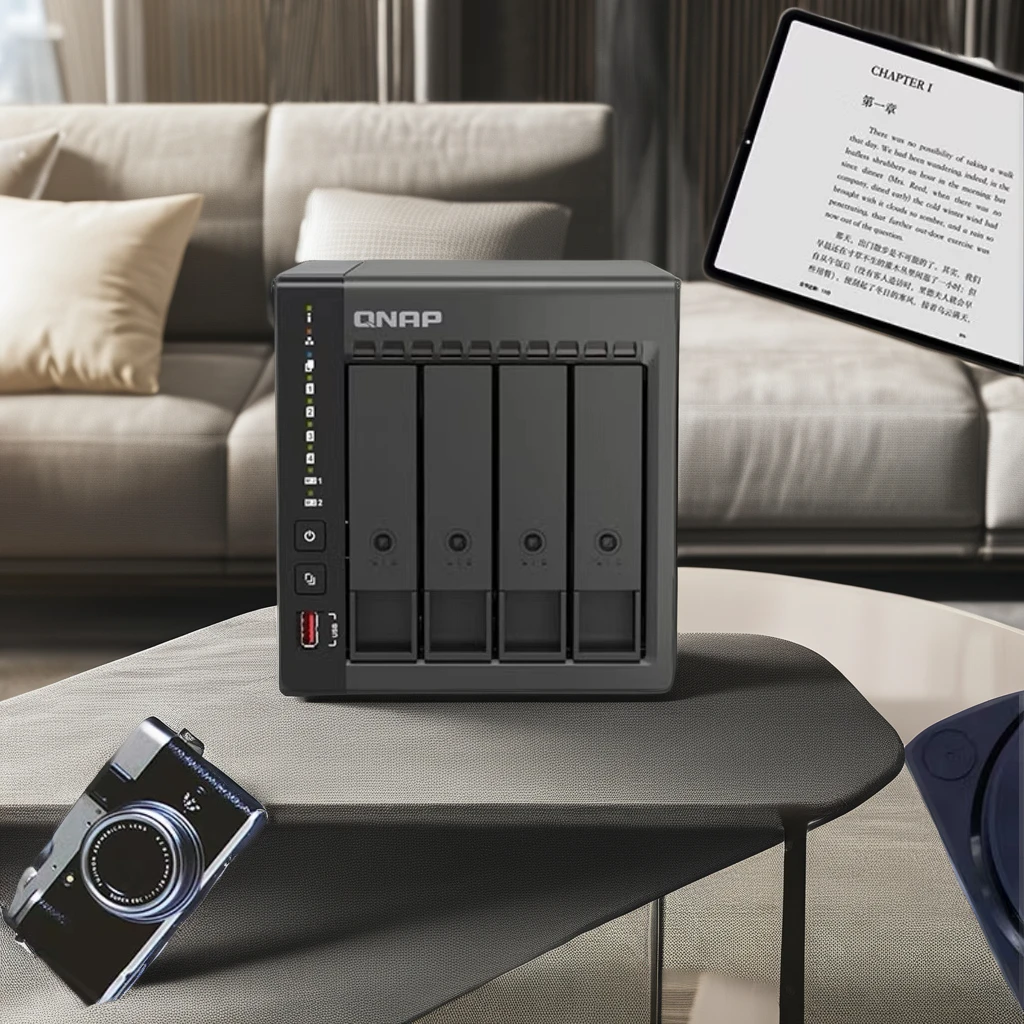 Nas Server Interface QNAP TS-464C2 4-Bay NAS Storage Server with USB Interface