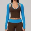 Haut bleu foncé
