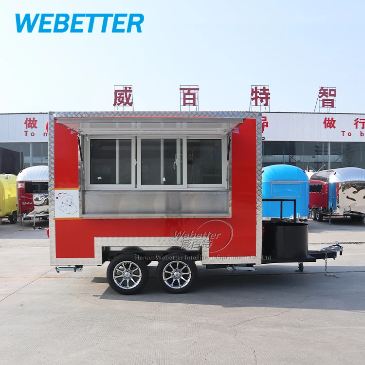 WEBETTER квадратная Коммерческая концессия для общественного питания мобильный прицеп барбекю пицца фаст-фуд грузовик с полностью оборудованной кухней продажи