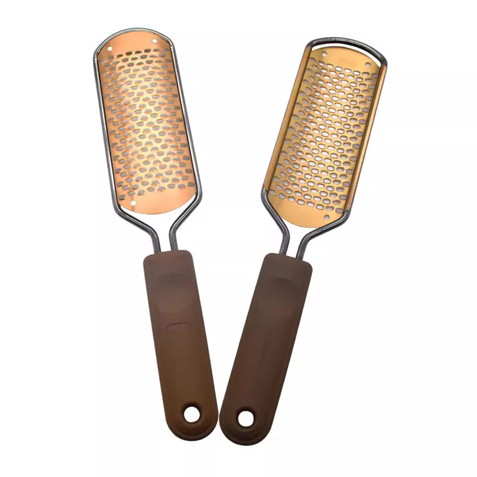 Hot Sale Foot File Manicure Tool Foot File Callus Remover Replacement Gold Foot File