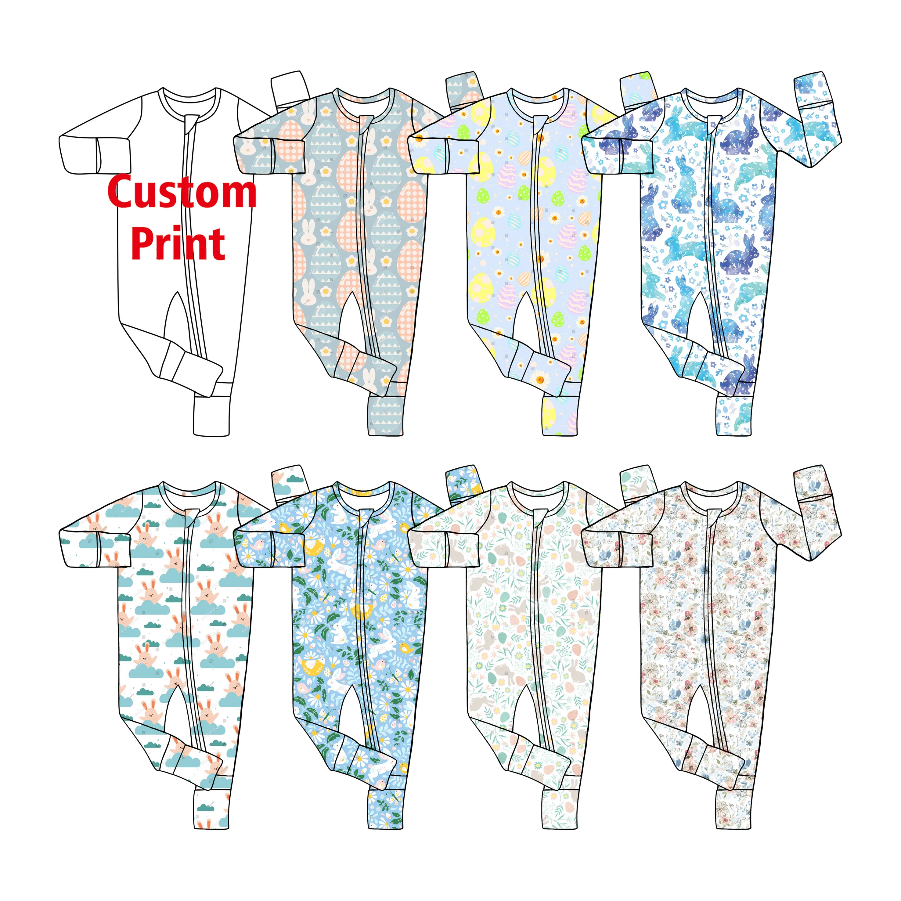 Easter Newborn Baby Boys And Girls Romper 02t Bamboo Baby Romper Onsie