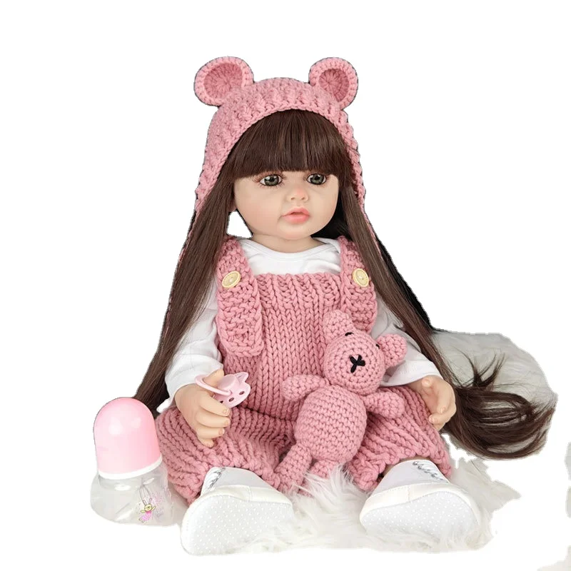 24 Inch Plastic Baby Doll Real Looking Reborn Silicone