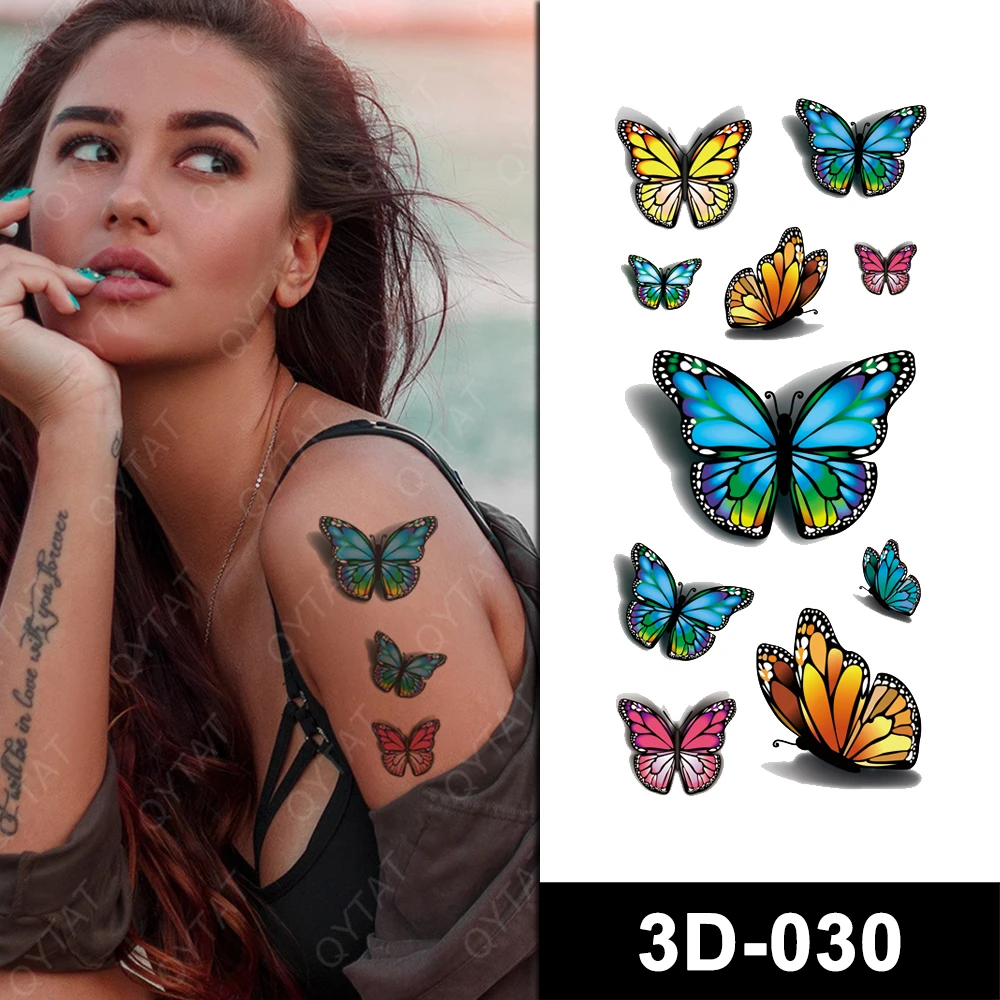 good quality colourful waterproof 3d butterfly