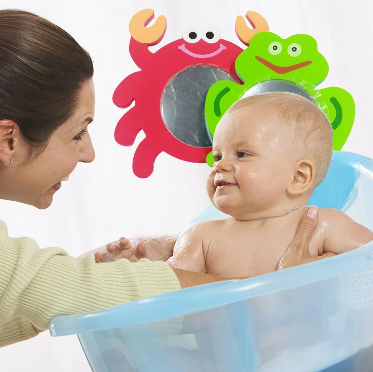 Cheap Magnetic + hot selling Eco-friendly,Non-toxic Cosmetic Mirror shape eva bath toy