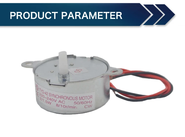 Ac Synchronous Motor Cw/ccw Mini Gear Motor 220v 25/30rpm - Buy Tyc50 ...