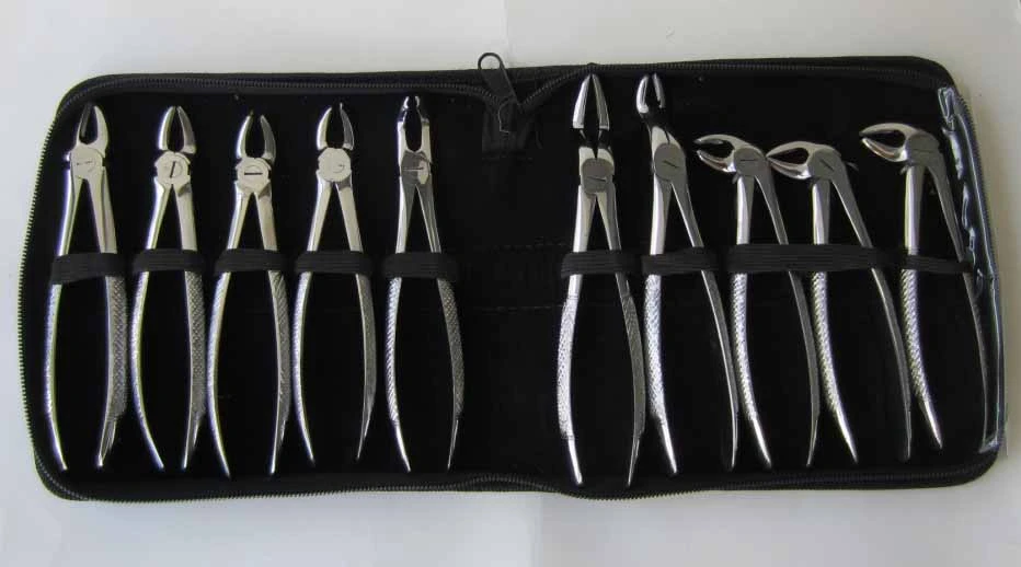 Oral Dental Surgery Instruments Set Extracting Elevators Forceps ...