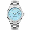 Ice-blue dial