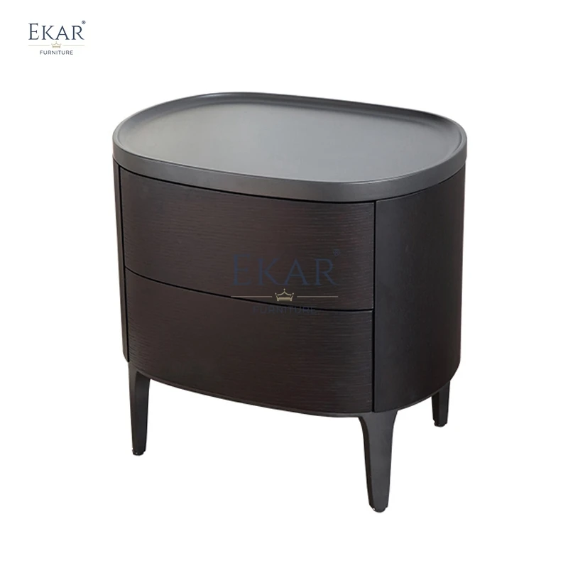 New modern bedroom furniture solid wood bedside table