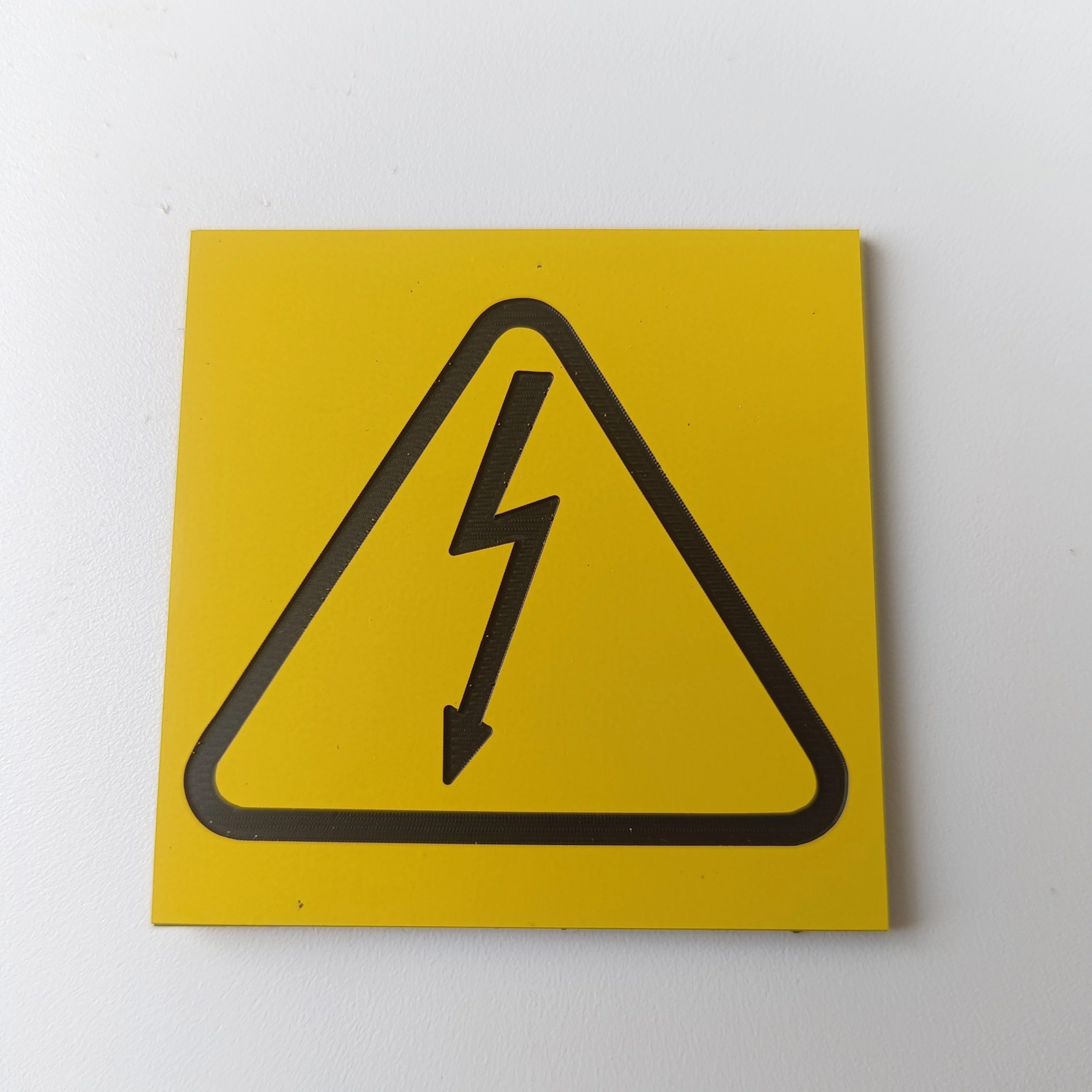 product china high quality abs traffolyte sheet engraved plastic electric warning labels for equipment-2