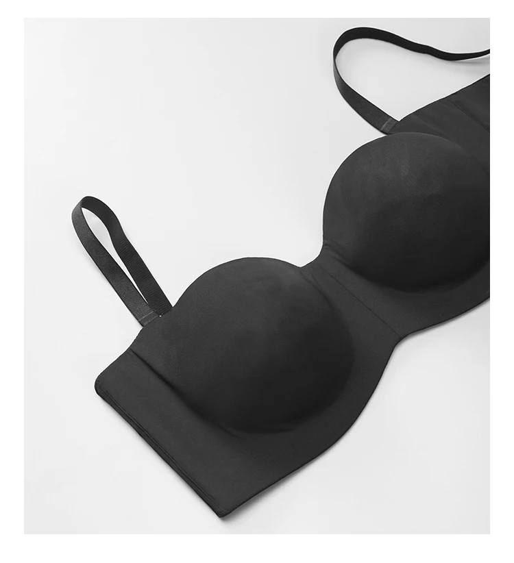 Plus Size Strapless Bra For Big Bust Thin Cup Nonslip Bra Tube Top