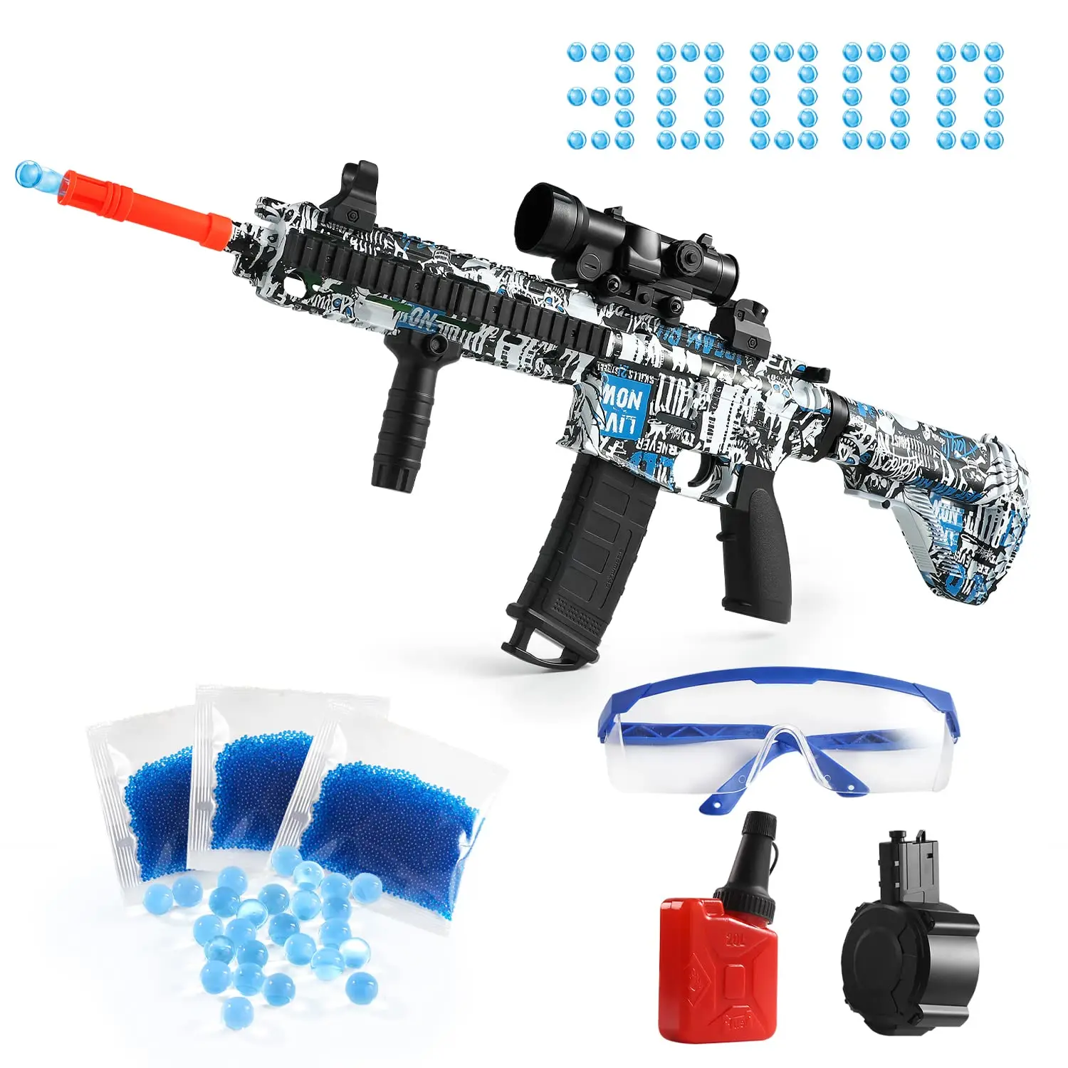 Uzi Ball Pistol P90 Electric Gel Ball Blaster Toys Gun Jell Mp5 Pistol ...