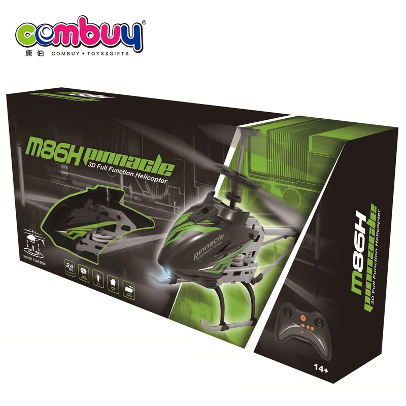 3D Full Function Electric Plastic Beginner Hover Flying Toy Helicopter Remote Control with 2.4G Remote and Indoor-Outdoor Use
