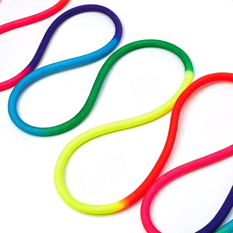 High Strength Colorful Rhythmic Gymnastics Rope Nylon Braided GYM Rope Dance Training Rope