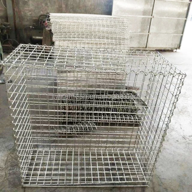 Hot Galvanized Galfan Coated 4mm Wire 200x100x50 Gabion Basket Welded ...