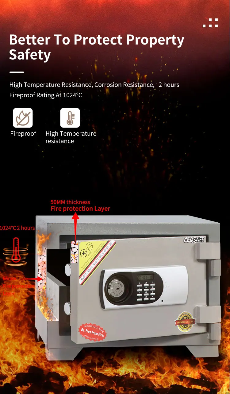 CEQSAFE  Cajas De Seguridad Kluis Fuertesafer Money Coffre Fort Dvr Fuertes Digital Safe Electronic Large Fire Proof Safe Box supplier