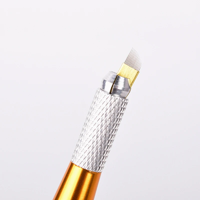 Medical Grade Stainless Steel Microblading Needle 0.25mm Thickness 12F/14F/18U Model 500pcs/Box for Permanent Makeup