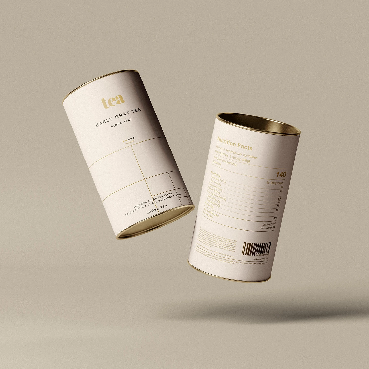 Custom Food Cylinder Box Packaging Tin Can Metal sealed Tin Box Tea Packaging Cylinder Aluminium Tin Cylinder Packaging