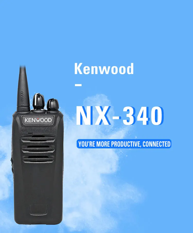 Original Kenwood NX 340 UHF 400 470 MHz Digital Walkie Talkie 5W 32