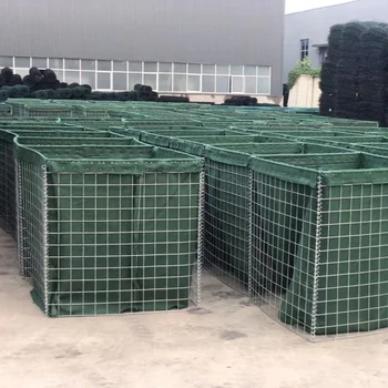 High Tensile Heavy Duty Steel Sand Wall Barrier Fence Defensive Bastion Shooting Explosion Proof Cage Welded Mesh Technique