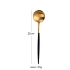 Cuchara de mesa oro negro