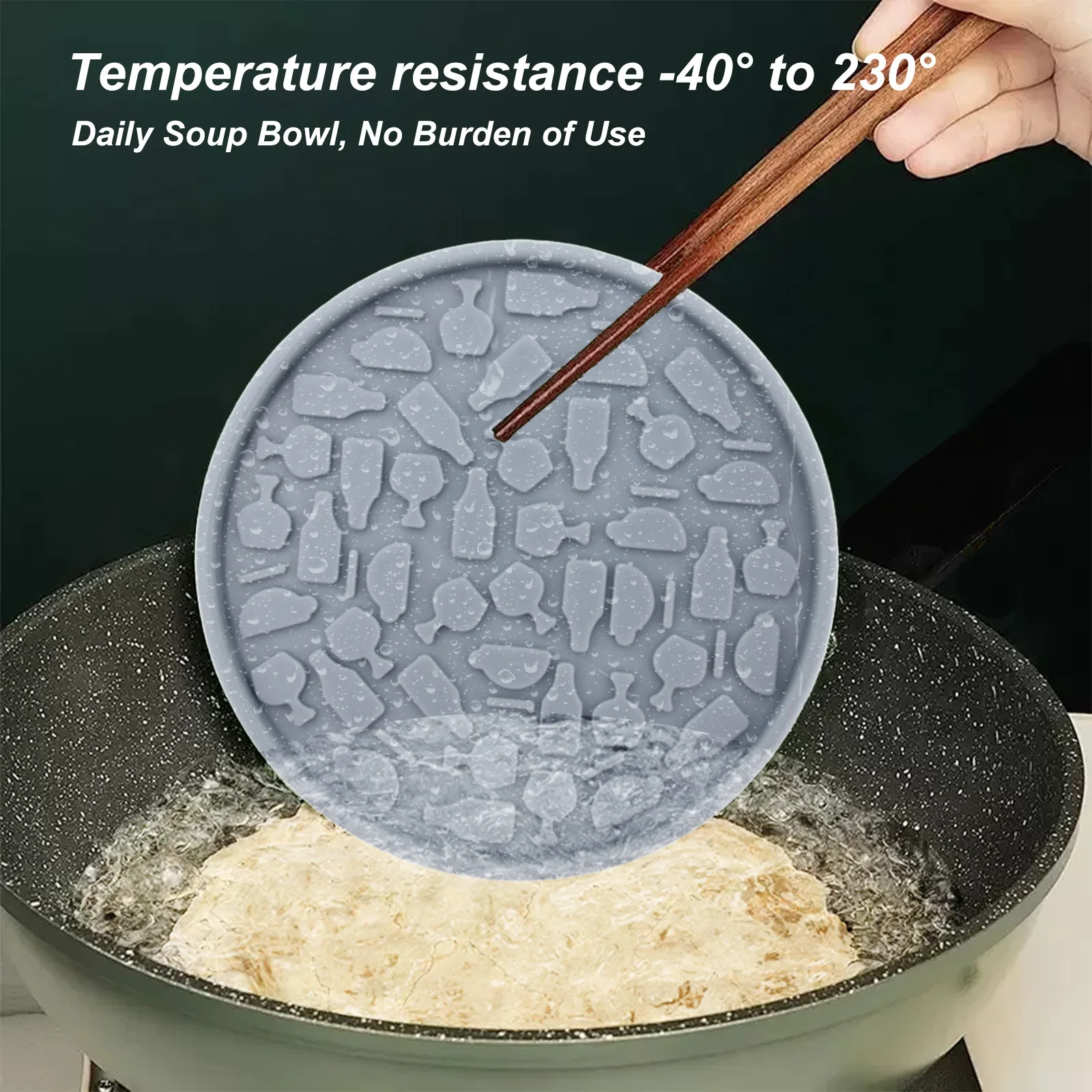 Modern Silicone Coaster Set Heat Resistant Reusable Teacup Cushion Dining Table Insulation Pad Household 10cm High-end manufacture