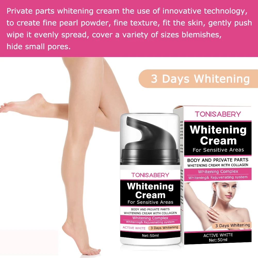 Armpit Knee Whitening Cream Skin Whitening Lightening Private Part Body Bleaching Cream 50g 7023