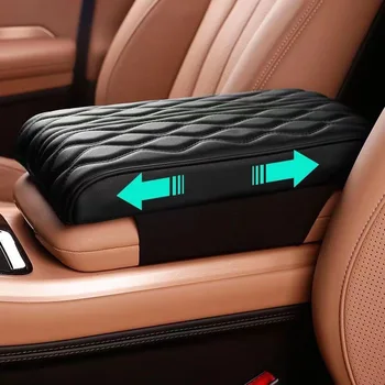 Car universal memory form multi-color car armrest cushion cover center console carbon fiber foam cushion armrest box cushion