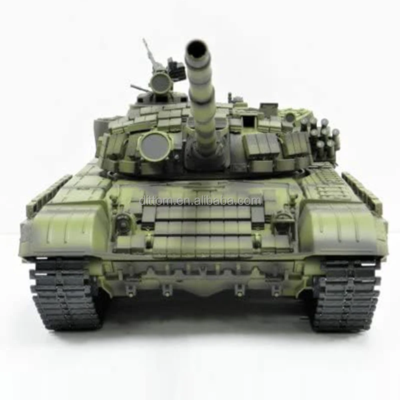 2.4G 1:16メタルロシアンT-72 RC戦車HL 3939-1、初心者向けで屋内外