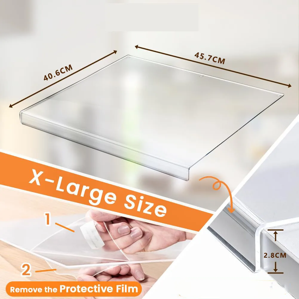 product customized acrylic non slip clear eco friendly reusable durable kitchenware cutting board oem odm for fruit and vegetable use-8
