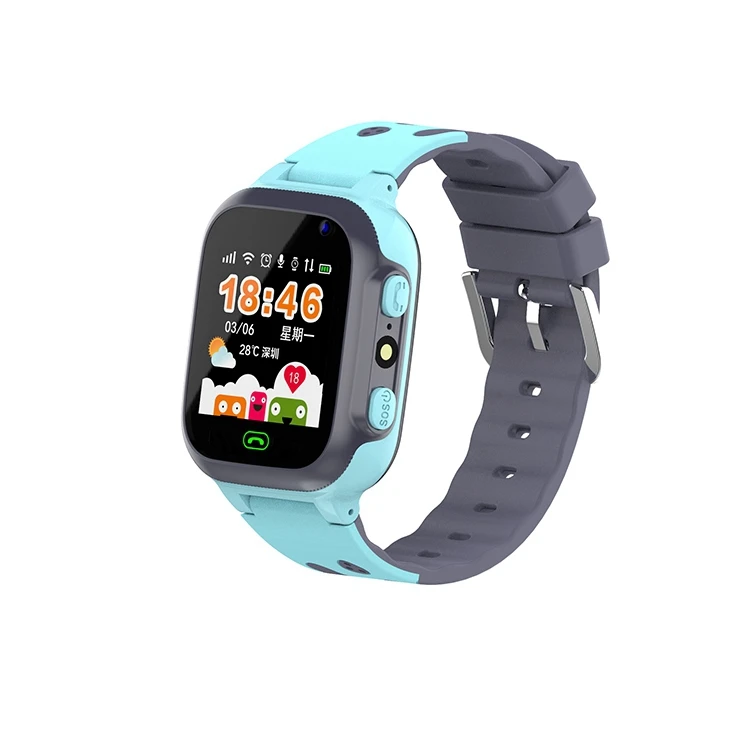 Reloj inteligente con llamadas para niños y niñas, pulsera con tarjeta SIM, rastreador de ubicación, reloj inteligente SOS resistente al agua para niños y niñas_voghion.com
