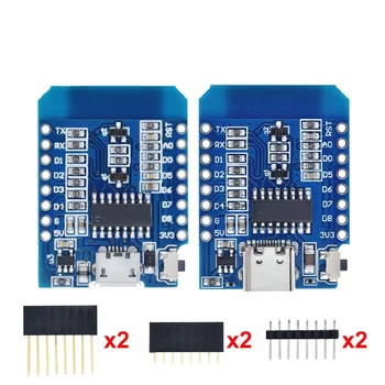 D1 Mini Type-c/micro Esp8266 Esp-12f Ch340g V2 Usb D1 Mini Wifi ...