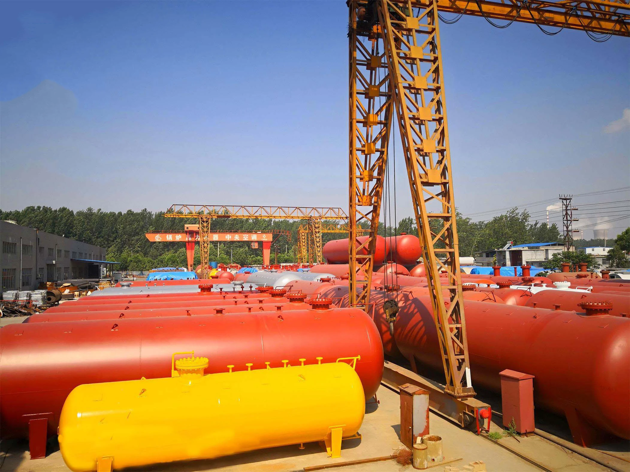 Nigeria 20 Tons Storage tank Manufacturer Price Station Fiber Glass 5000 Liter lpg Tanks for Ghana