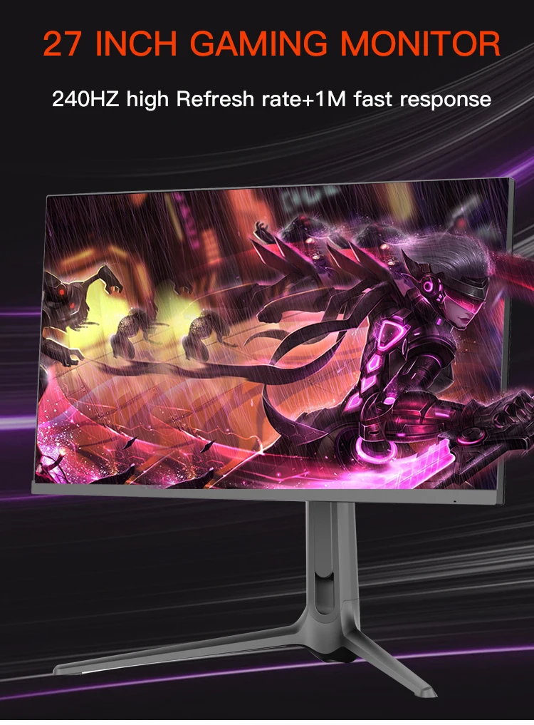 27 Inch 240hz Gaming Monitor 2k 2560x1440 Computor Pc Lcd Monitor - Buy ...
