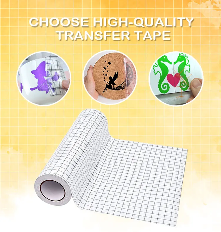 Wholesale Waterproof Removable Clear Grid Self Adhesive Vinyl Paper