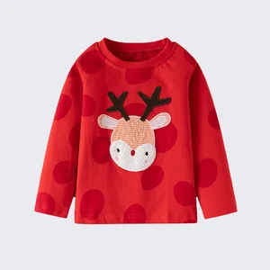 Custom Girls Spring Autumn Crewneck Long Sleeve T-Shirt Jacket New Children's Hoodie Sweatshirt Printed Pattern Clothes for Kids